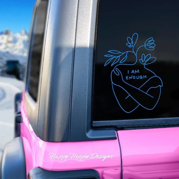 I Am Enough Vinyl Decal - Picture 3 of 8